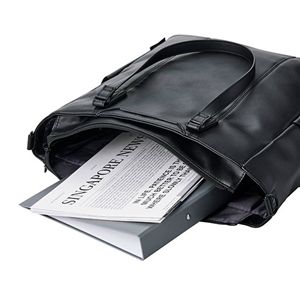 エレコム ORGULLO 上品な合皮トートバッグ 通勤・ビジネス向け（ブラック）